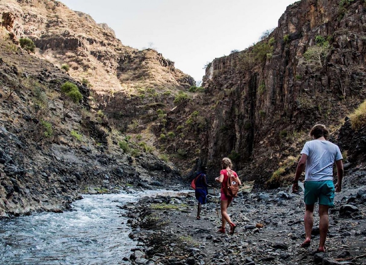 WATERFALLS IN LAKE NATRON