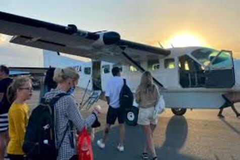 Fly back to Zanzibar after Safari