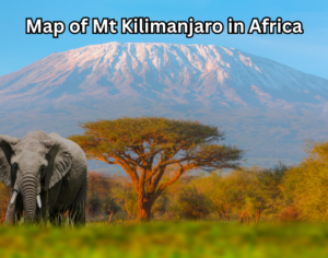 Map of Mt Kilimanjaro in Africa